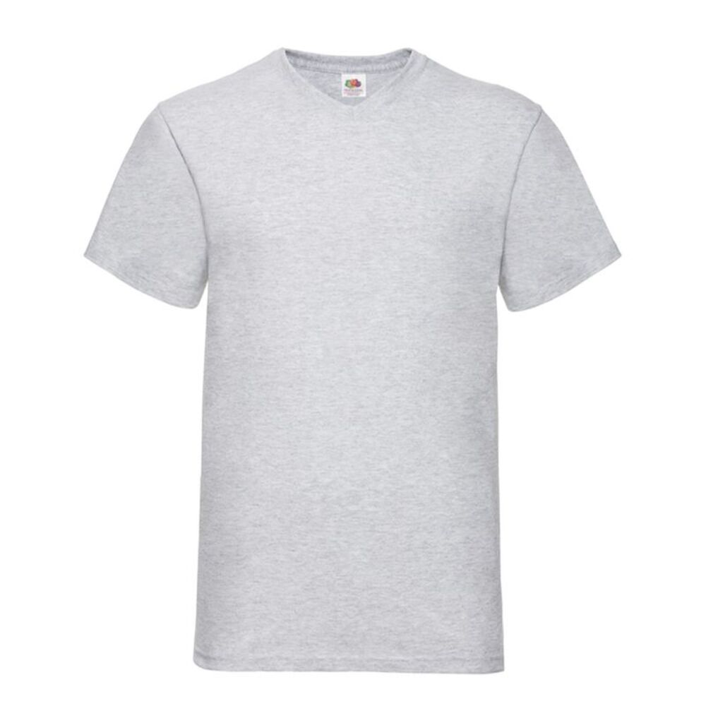 Fruit of the Loom Mens Valueweight V Neck / Heather Grey
